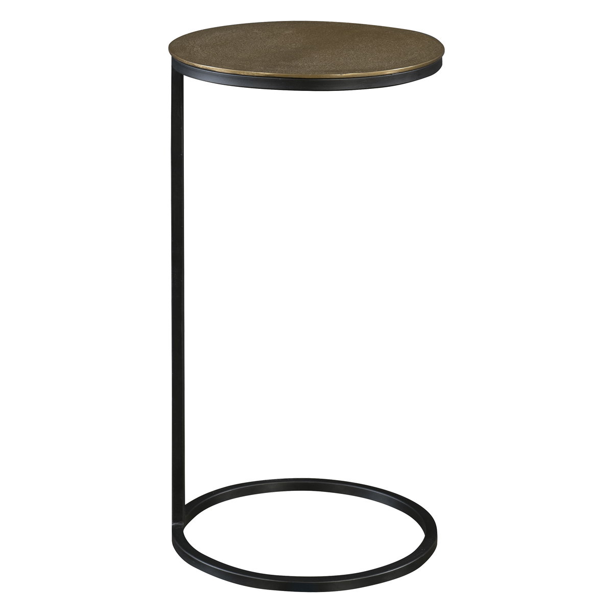 Brunei Gold Accent/Drink Table, Side & End Table by Uttermost, 12.5" width x 24" height x 12.5" depth View 1