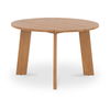 Delta Round Outdoor Dining Table Natural, Outdoor Table by Moe's Home, 3'11" width x 2'6" height x 3'11" depth thumbnail 2