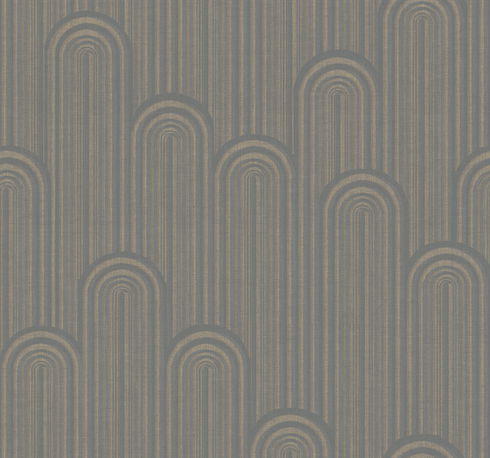 Speakeasy Black Metallic Wallpaper