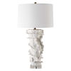 Wisp White Table Lamp, by Uttermost, 18" width x 32.5" height x 18" depth thumbnail 5