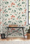 Springtime Beige & Orange Wallpaper thumbnail 2