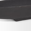 Piero Small Matte Black Metal Decorative Bowl, by Mercana, 31.5" length x 5" width x 4" height thumbnail 7