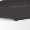 Piero Small Matte Black Metal Decorative Bowl, by Mercana, 31.5" length x 5" width x 4" height thumbnail 8