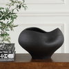 Nocturne Textured Black Bowl, Decorative by Uttermost, 14" width x 9" height x 14" depth thumbnail 2