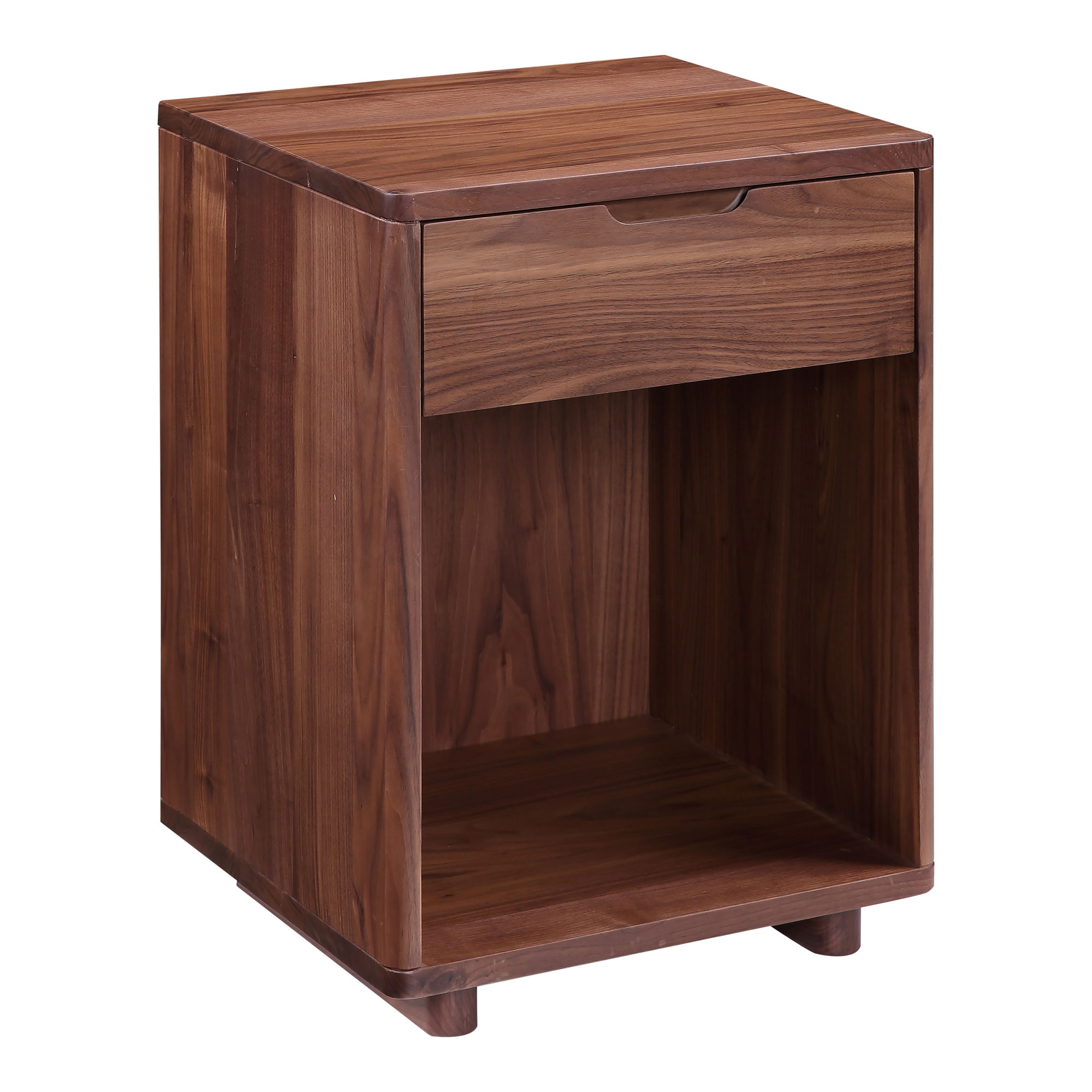 Osamu Nightstand Brown, by Moe's Home, 17" width x 24" height x 15" depth View 2