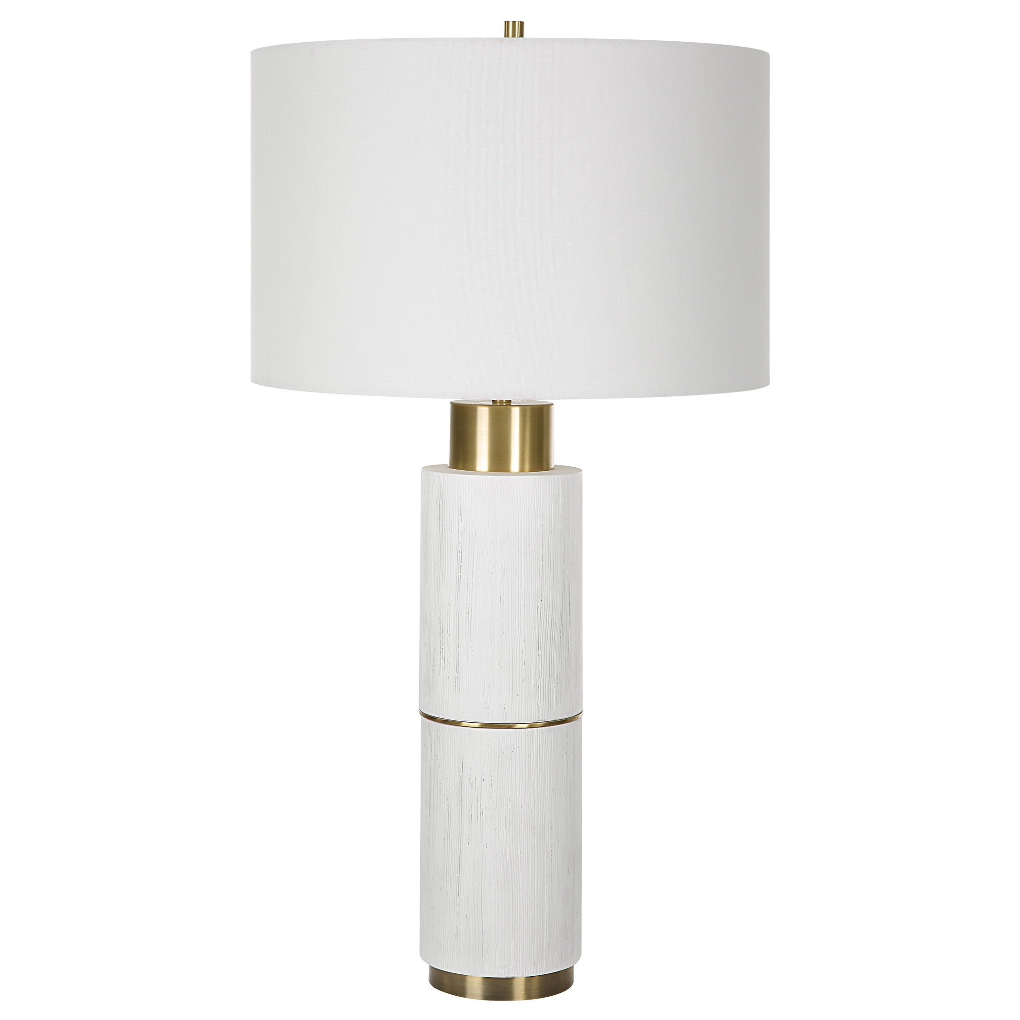 Ruse Whitewashed Table Lamp large image 