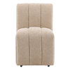 Marvin Dining Chair Camel, by Dovetail, 20.5" width x 32" height x 26.5" depth thumbnail 2