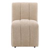 Marvin Dining Chair Camel, by Dovetail, 20.7" width x 32" height x 27" depth thumbnail 2