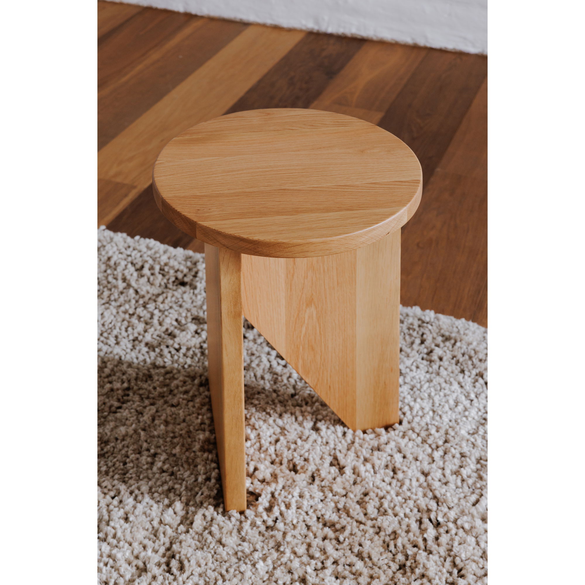 Grace Accent Table Natural Oak, Side & End Table by Moe's Home, 14" width x 20" height x 14" depth View 10