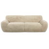 Abide Rounded Sheepskin Sofa, Furniture by Uttermost, 96" width x 31" height x 42" depth thumbnail 1