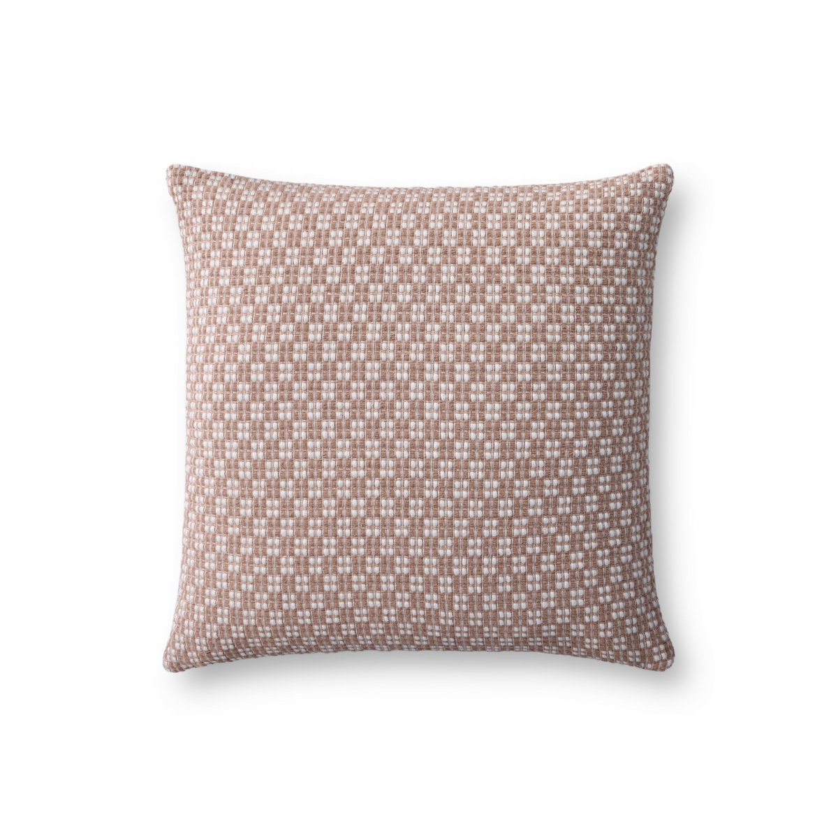 Loloi Ivory Pillow, Decorative Pillow, 18" length x 18" width View 1