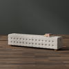 Beam Bench, Tufted Beige Linen thumbnail 10
