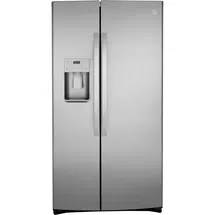 Online Designer Kitchen GZS22IYNFS GE Appliances 36" 21.8 Cubic Feet Side By Side Refrigerator
