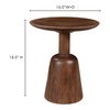 Nels End Table Dark Brown thumbnail 8