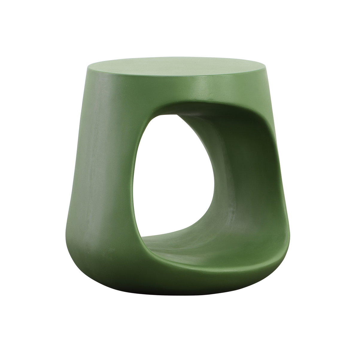 Owens Outdoor Side Table Green, Side & End Table by Dovetail, 18" width x 18" height x 18" depth View 1
