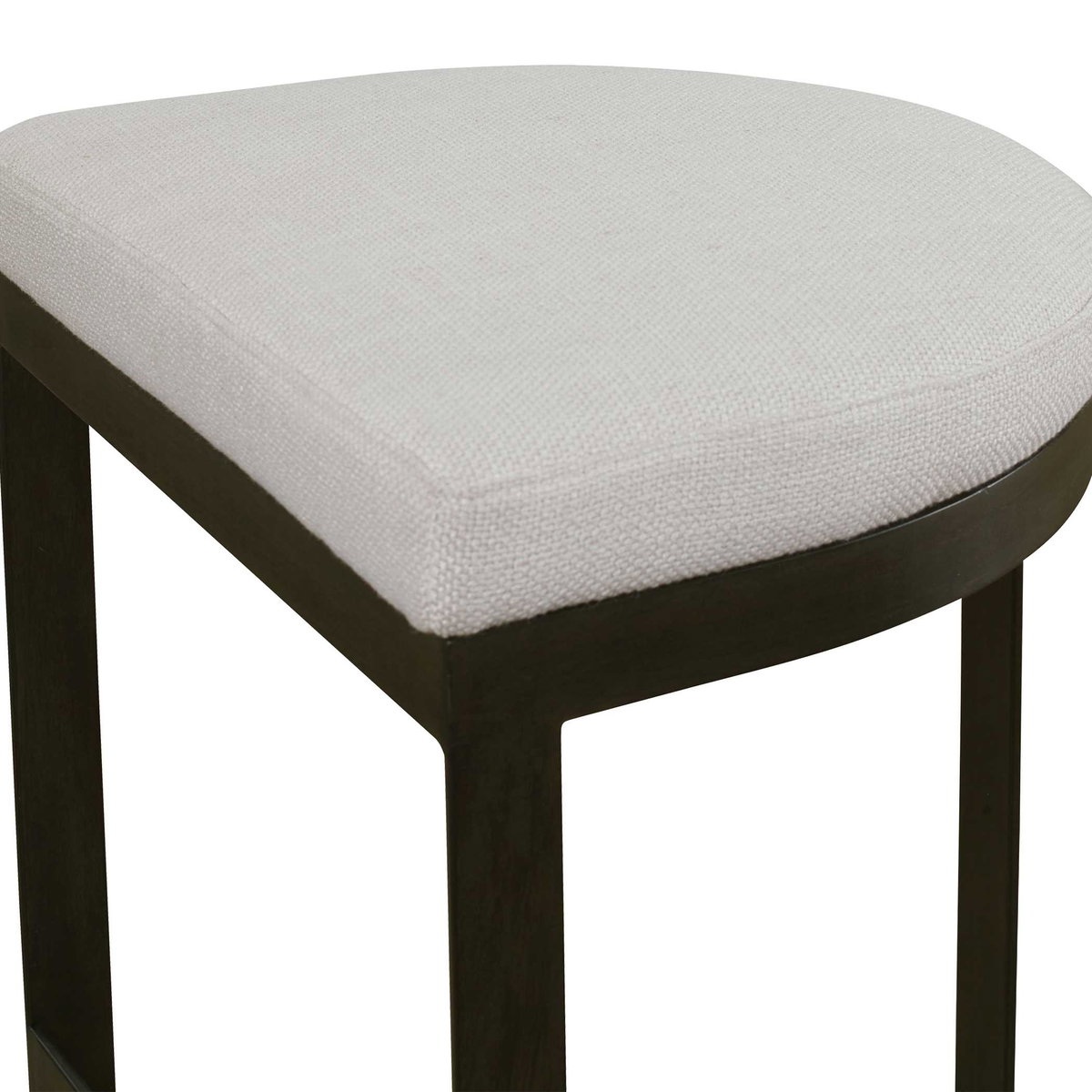 Ivanna Black Iron Counter Stool, Counter & Bar Stool by Uttermost, 18" width x 26" height x 14.5" depth View 6
