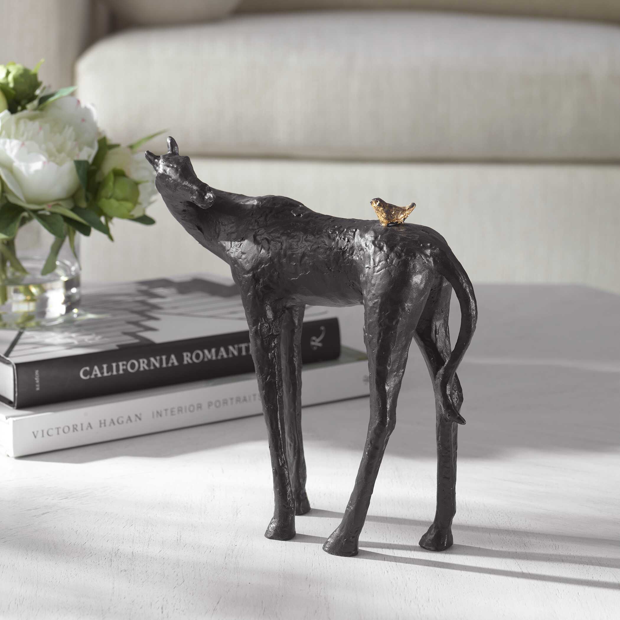 Hello Friend Horse Sculpture, Decorative by Uttermost, 8.75" width x 9.87" height x 3.87" depth View 3