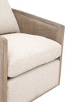 McGuire Swivel Club Chair, Accent Chair by Essentials for Living, 30" width x 35" height x 34.25" depth thumbnail 8
