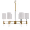 Welkin 6 Light Modern Chandelier, Ceiling Light by Uttermost, 30" width x 27.75" height x 30" diameter x 30" depth thumbnail 3