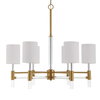 Welkin 6 Light Modern Chandelier, by Uttermost, 30" width x 27.75" height x 30" diameter x 30" depth thumbnail 3