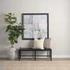 Jacklyn 22x22 Cream Linen Square Decorative Pillow Cover, by Mercana, 22" length x 22" width x 0.2" height thumbnail 4