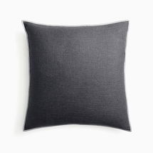 Online Designer Home/Small Office Classic Linen PC, Slate, 20x20, With Down Alternative Pillow Insert