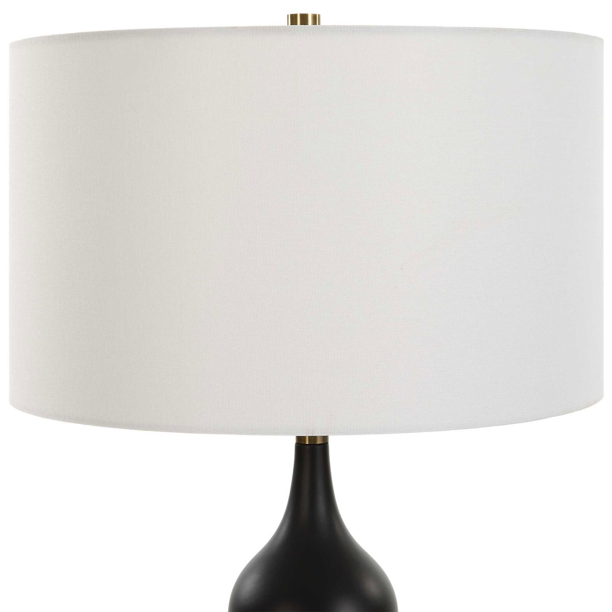Caviar Black Table Lamp, by Uttermost, 17" width x 32.75" height x 17" depth View 6