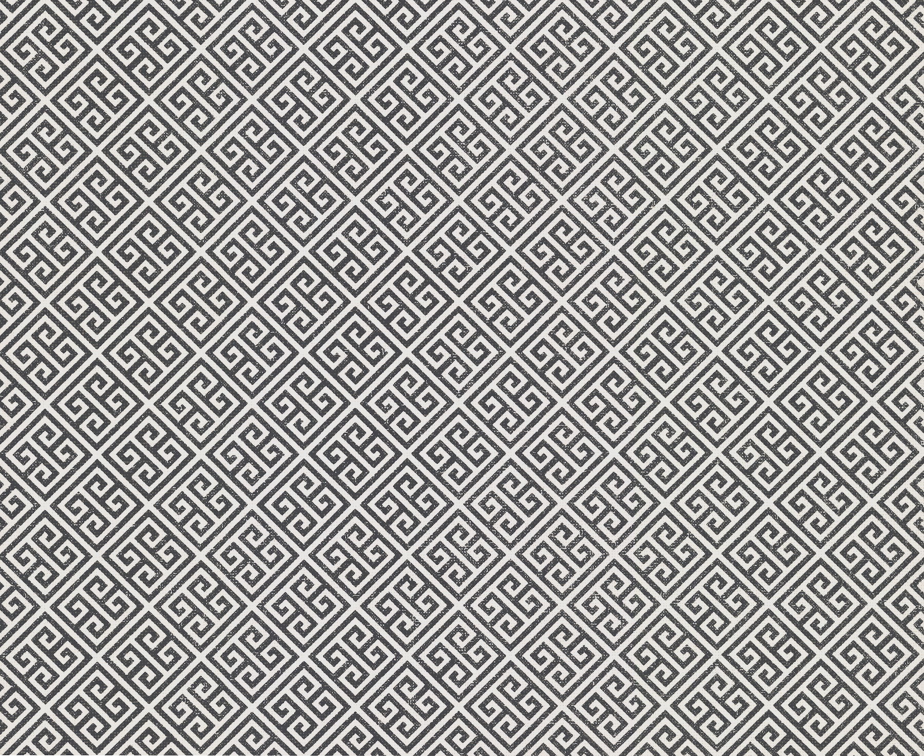 Grecian Geometric Black Wallpaper large image 