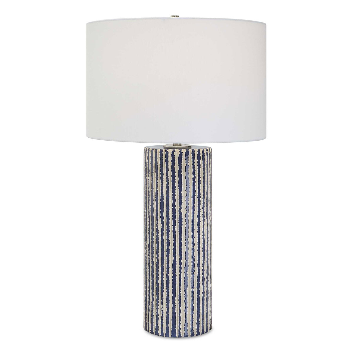 Havana Blue Table Lamp, by Uttermost, 16" width x 27.5" height x 16" depth View 1