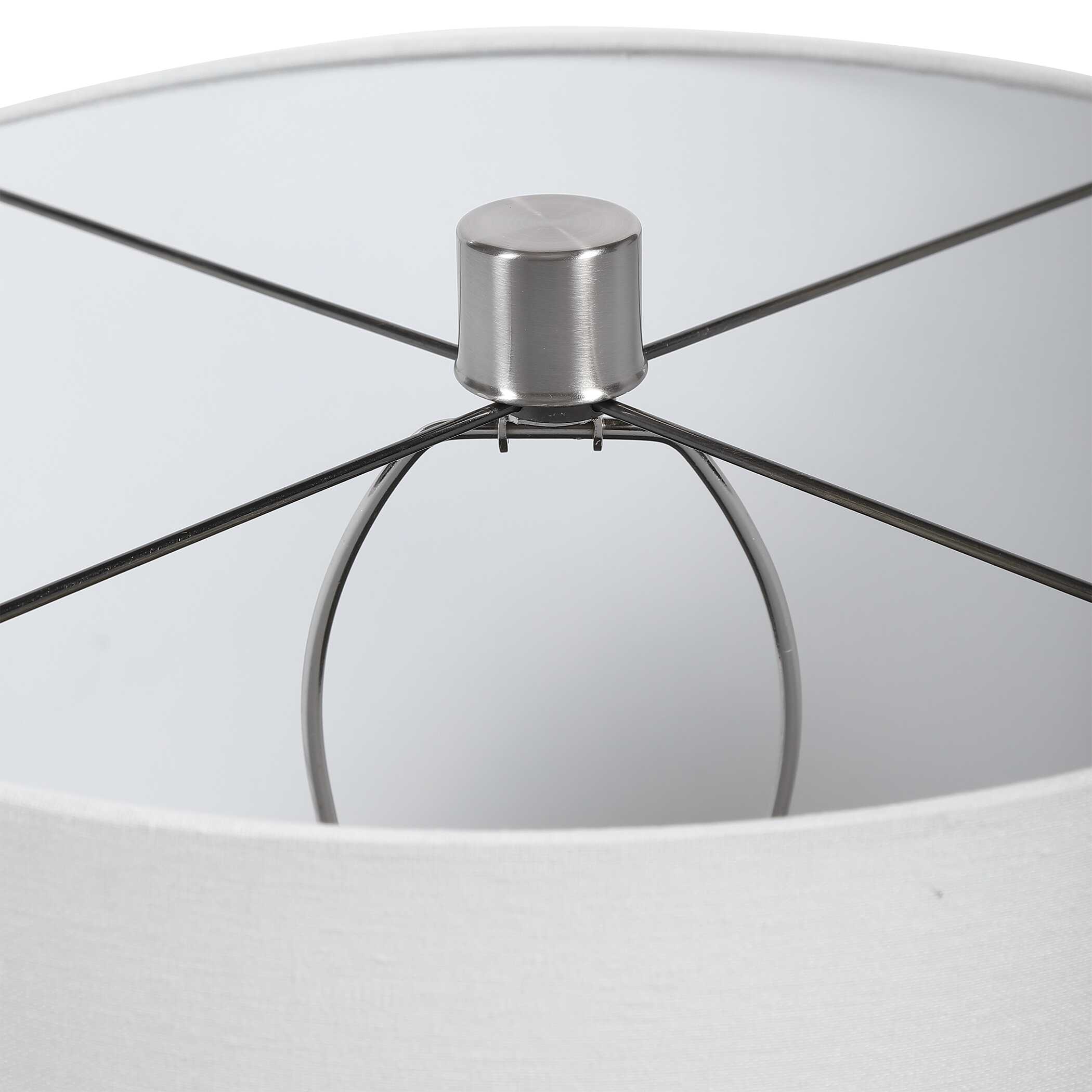 Azariah White Crackle Table Lamp Azariah White Crackle Table Lamp large image