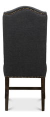 Black High Back Dining Chair, by Sarreid, 21" length x 26" width x 46" height thumbnail 11