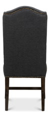 Black High Back Dining Chair, by Sarreid, 2'2" length x 1'9" width x 3'10" height thumbnail 11