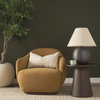 Takoda Dark Brown Wood Tapered Drum Accent Table, Side & End Table by Mercana, 19" length x 19" width x 20.5" height thumbnail 4