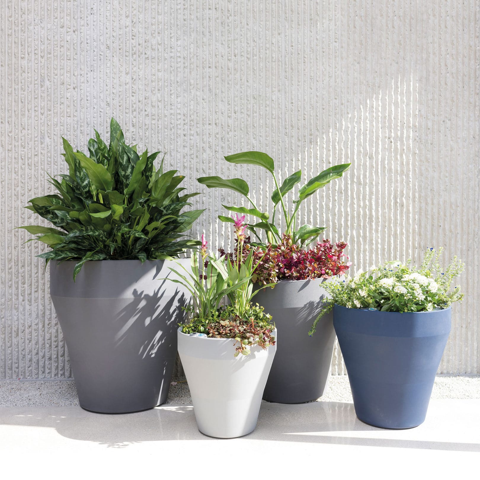 TruDrop Rim Modern Self Watering Planter large image 