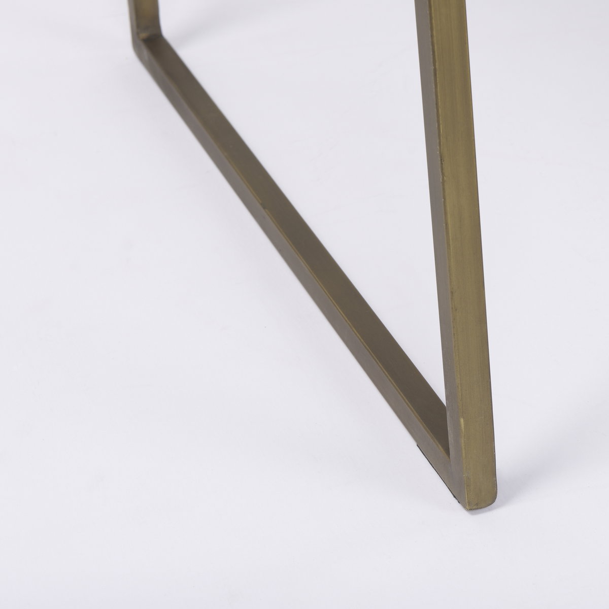 Cordell  42.0L x 25.0W x 78.0H Light Brown Wood with Gold Metal Office Desk, by Mercana, 41.5" length x 24.5" width x 78.5" height View 11