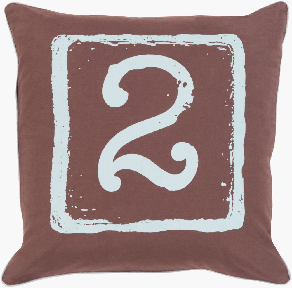Big Kid Blocks Accent Pillow, Decorative Pillow by Surya, 18" length x 18" width