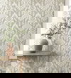 Hawthorne Ikat Off White Peel & Stick Wallpaper thumbnail 1