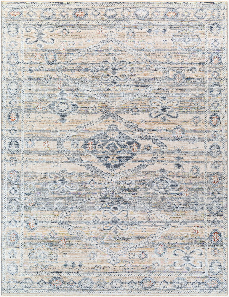 Amore Machine Woven Rug, by Surya, 1'6.11" length x 1'6.11" width