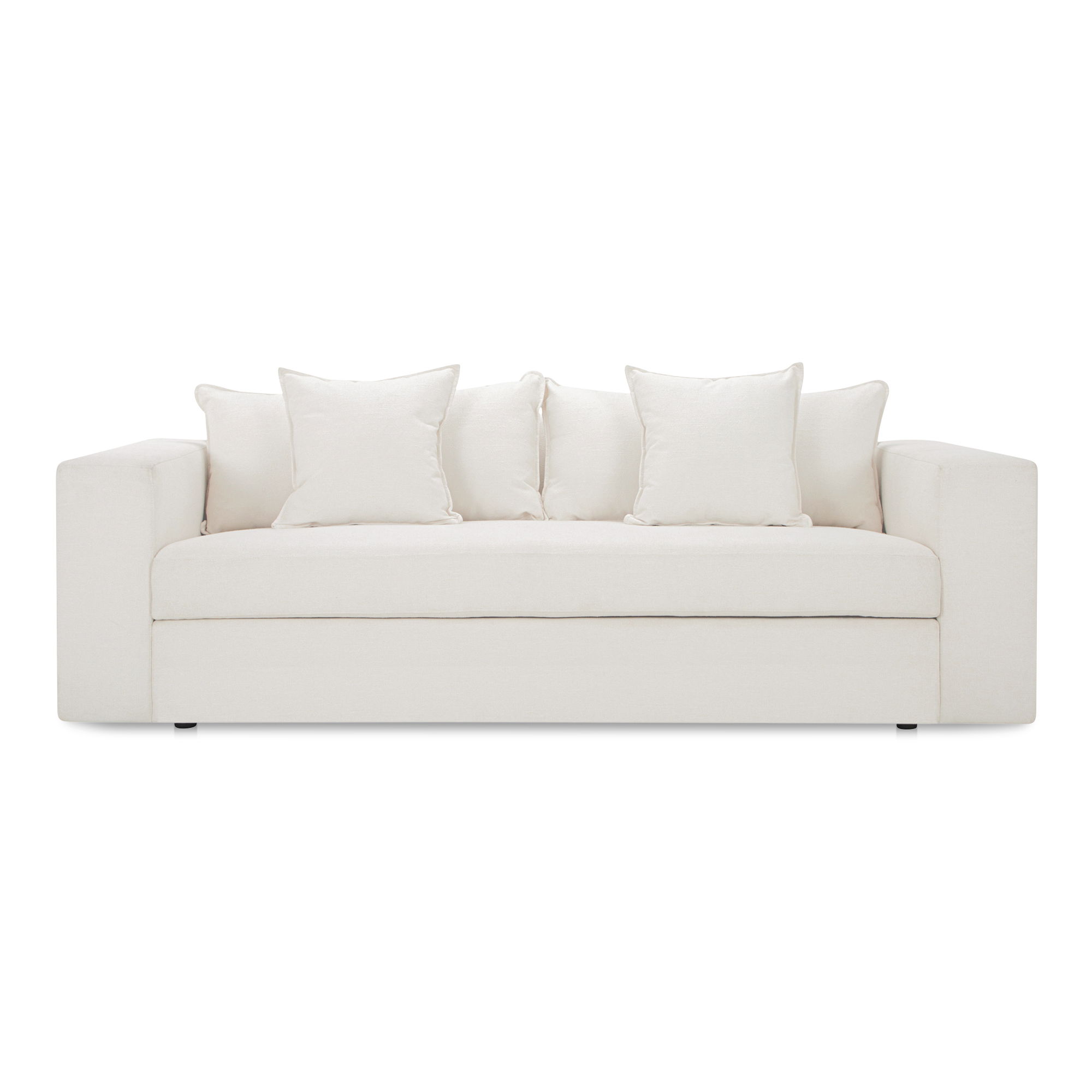 Kiran Sleeper Sofa White large image 
