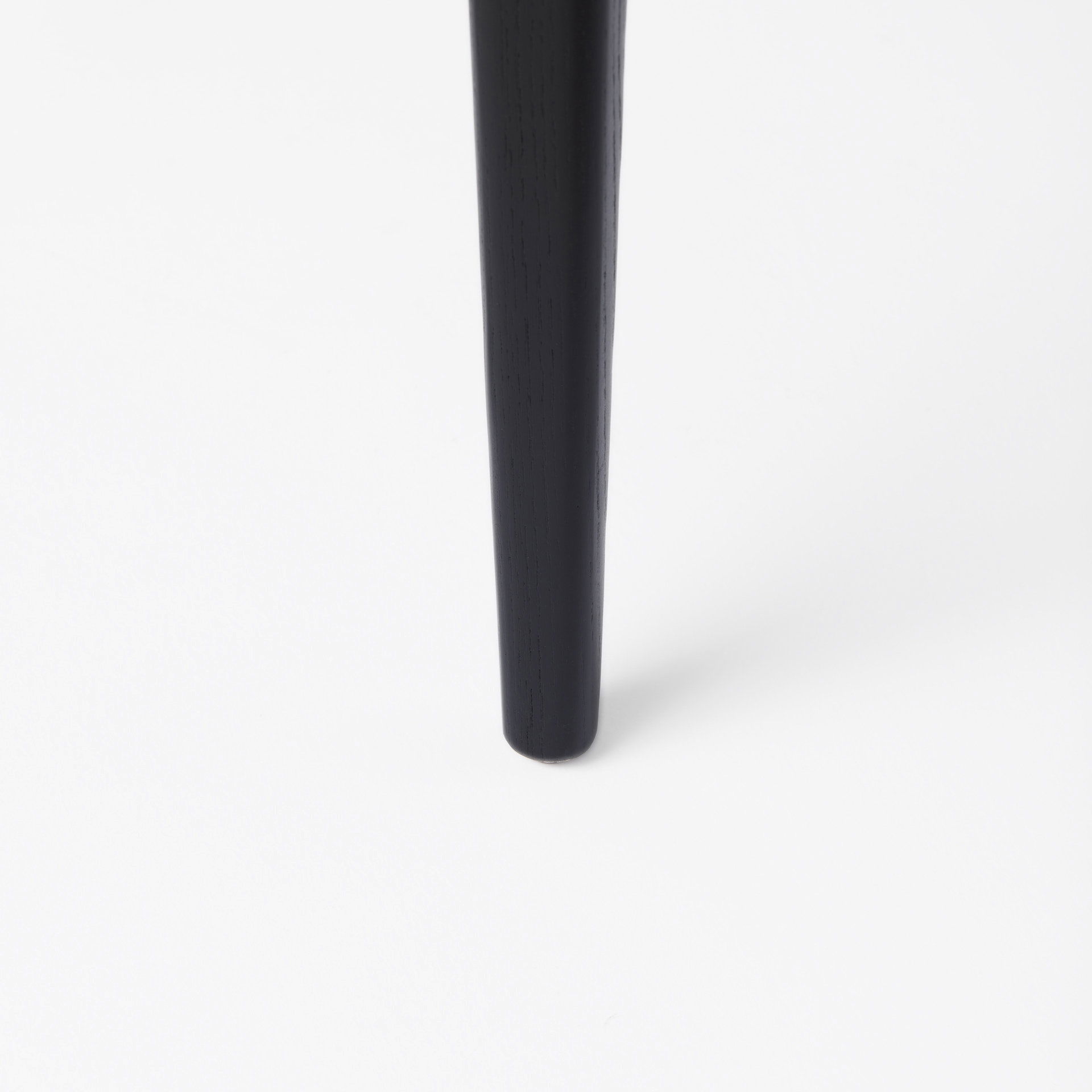 Clara Black Wood with Cream Fabric Seat and Cane Back Dining Chair large image 