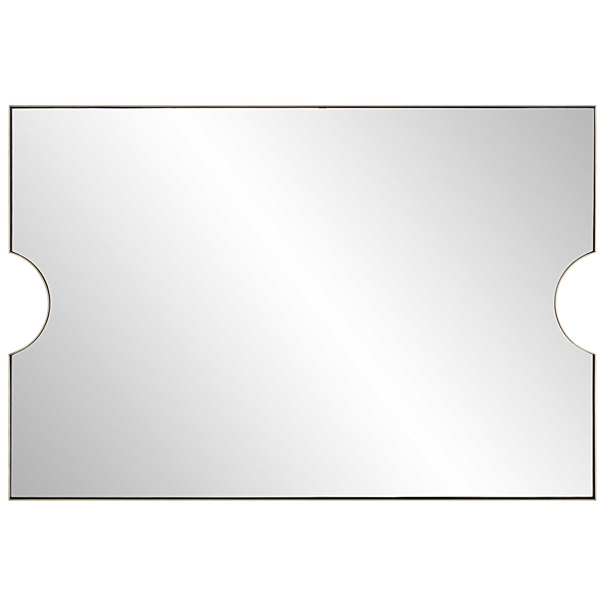 Ticket Gold Vanity Mirror, by Uttermost, 23.75" width x 35.5" height x 1.12" depth View 6