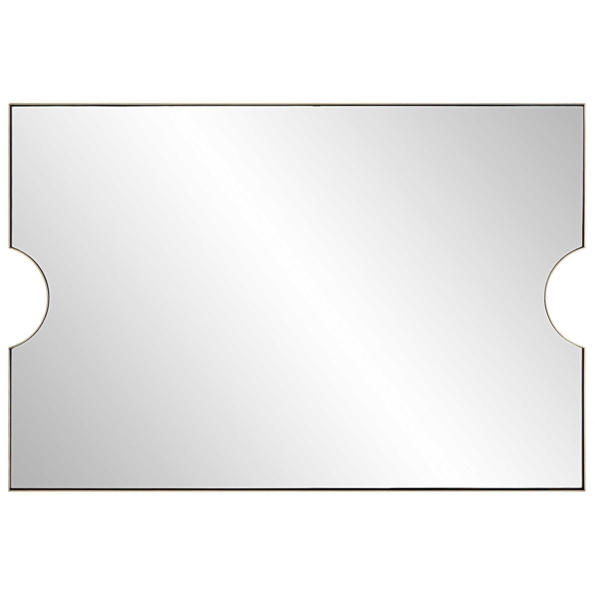 Ticket Gold Vanity Mirror, by Uttermost, 23.75" width x 35.5" height x 1.12" depth View 6