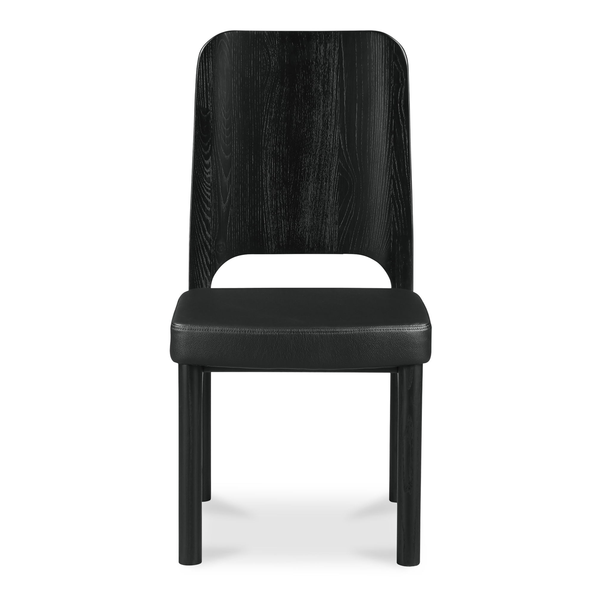Kerr Dining Chair Vegan Leather Black-set Of Two large image 