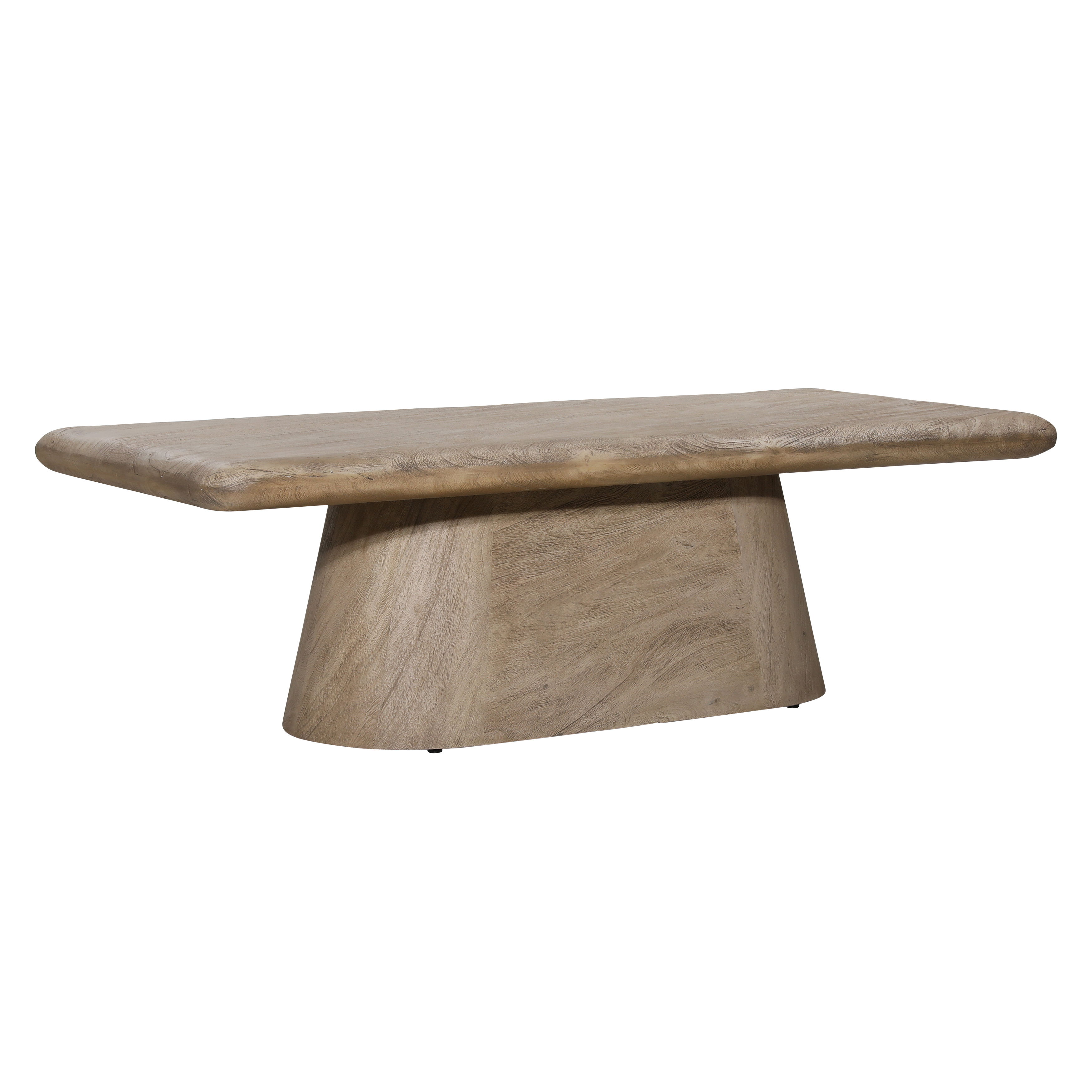 Marci Coffee Table Weathered Natural, by Dovetail, 58" width x 17.5" height x 27" depth View 1