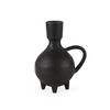 Cyrus  Black Spherical Vase with Flute Decorative Object thumbnail 0