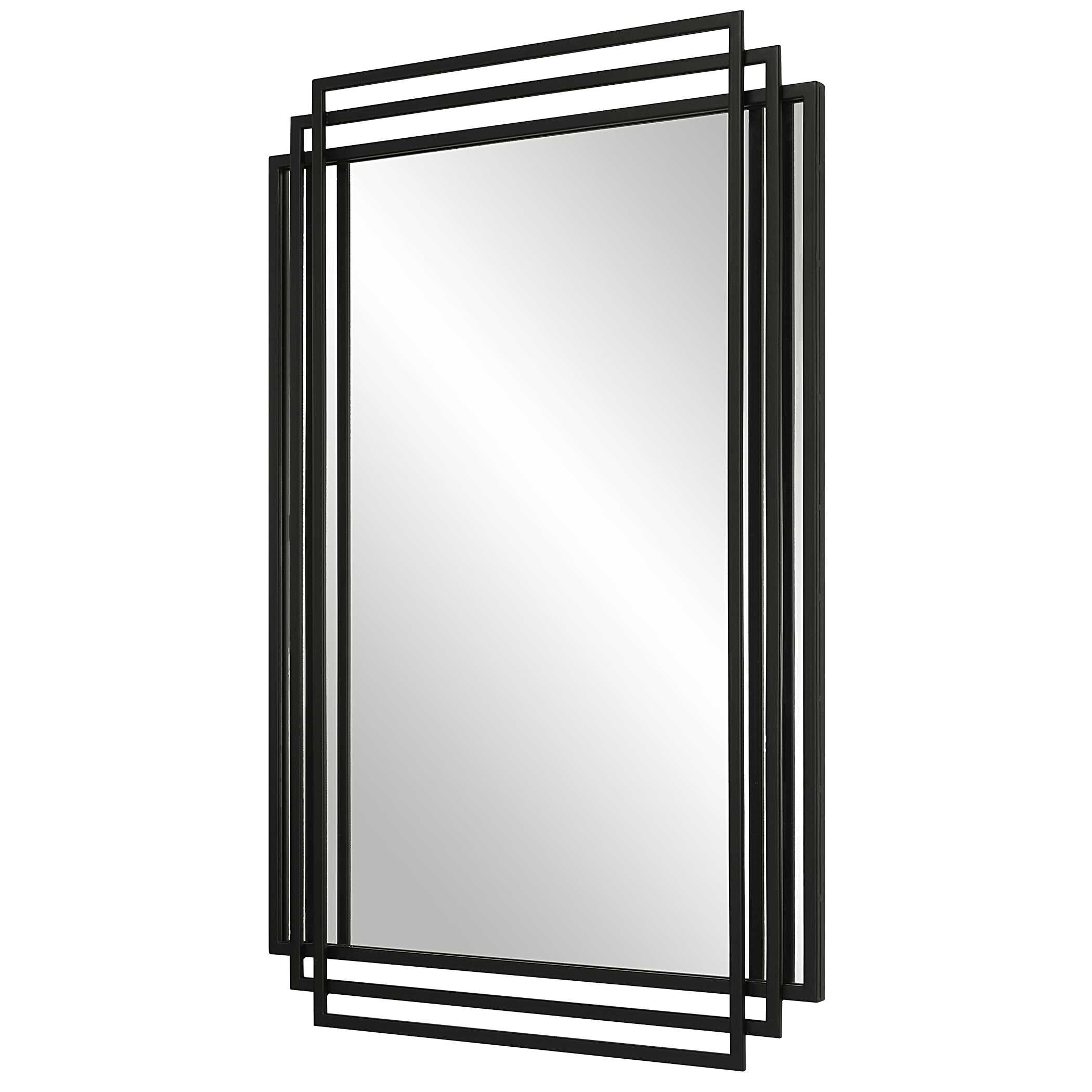 Amherst Black Iron Mirror, by Uttermost, 23.75" width x 36.5" height x 1.5" depth View 5