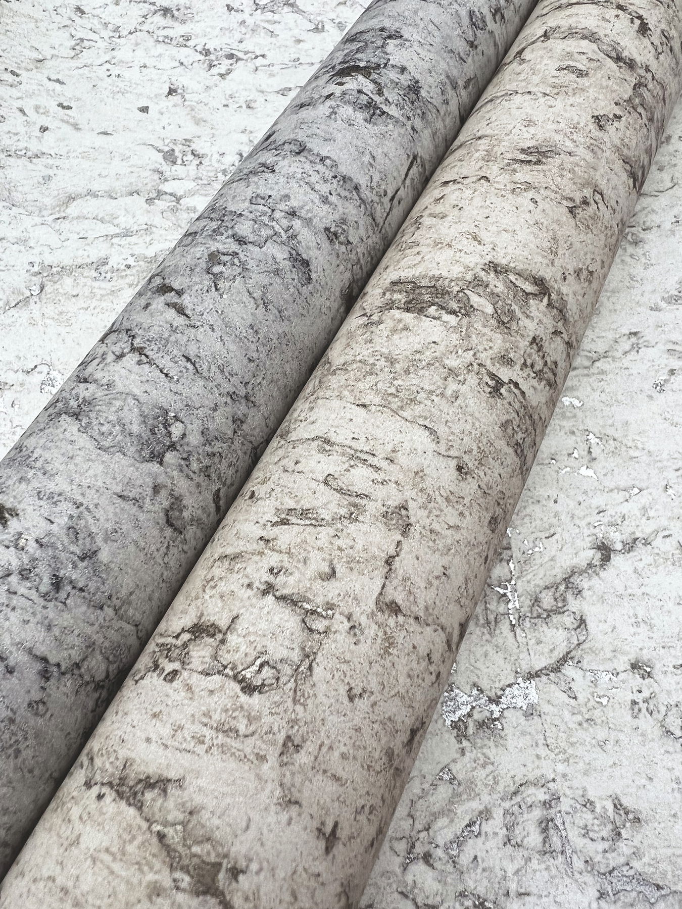 Shimmering Cork White Peel & Stick Wallpaper large image 