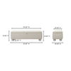 Ichigo Storage Bench Light Grey, Benche by Moe's Home, 59" width x 18" height x 20" depth thumbnail 12