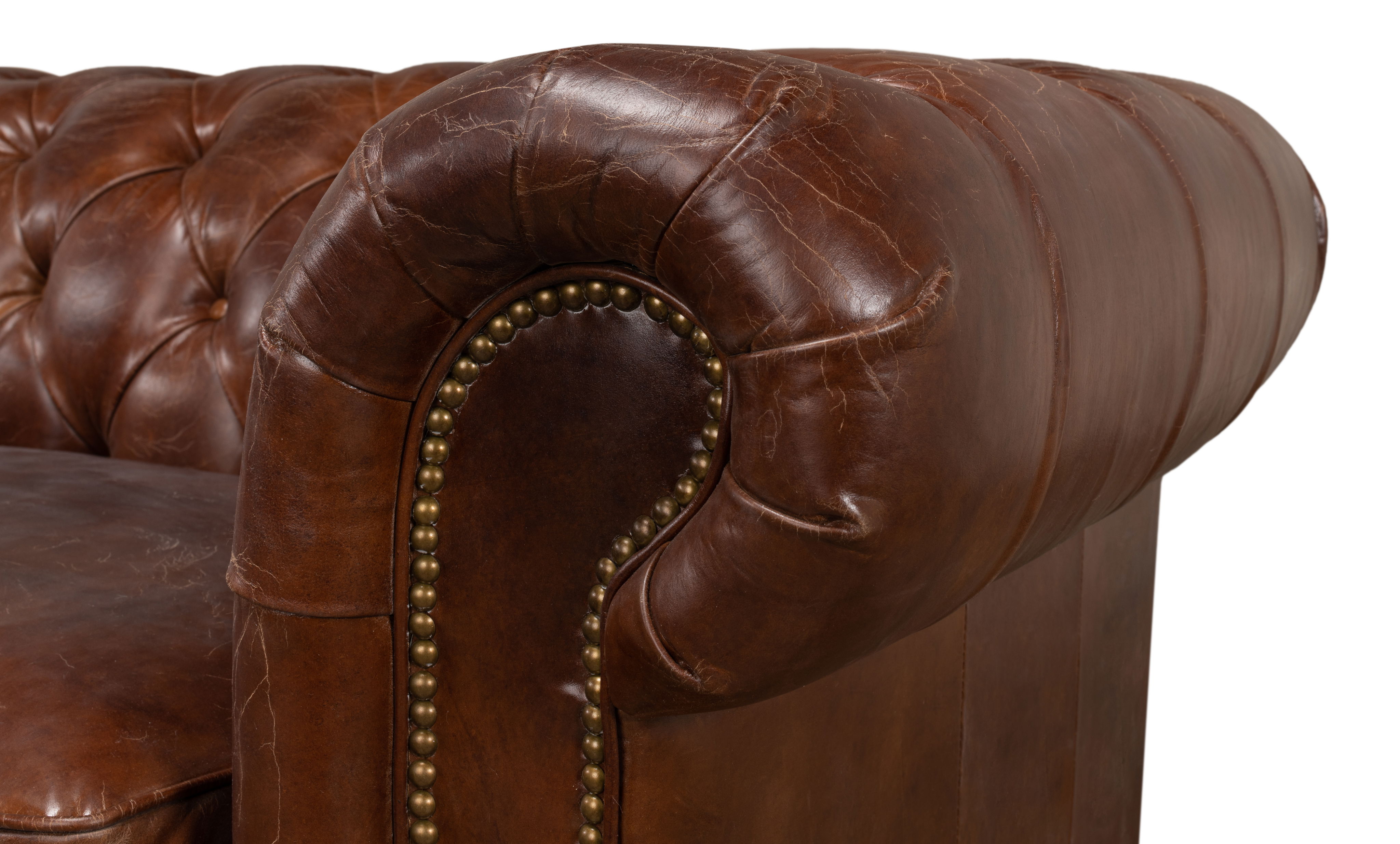 Castered Chesterfield Sofa large image 