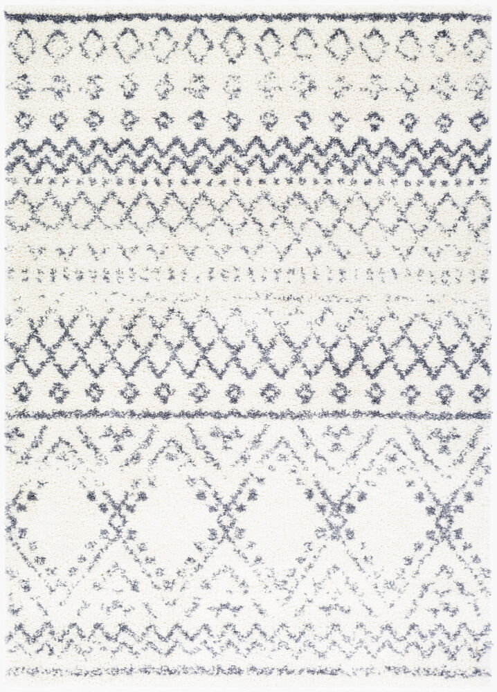 Maroc Shag Machine Woven Rug, by Surya, 7'2.61" length x 5'2.99" width